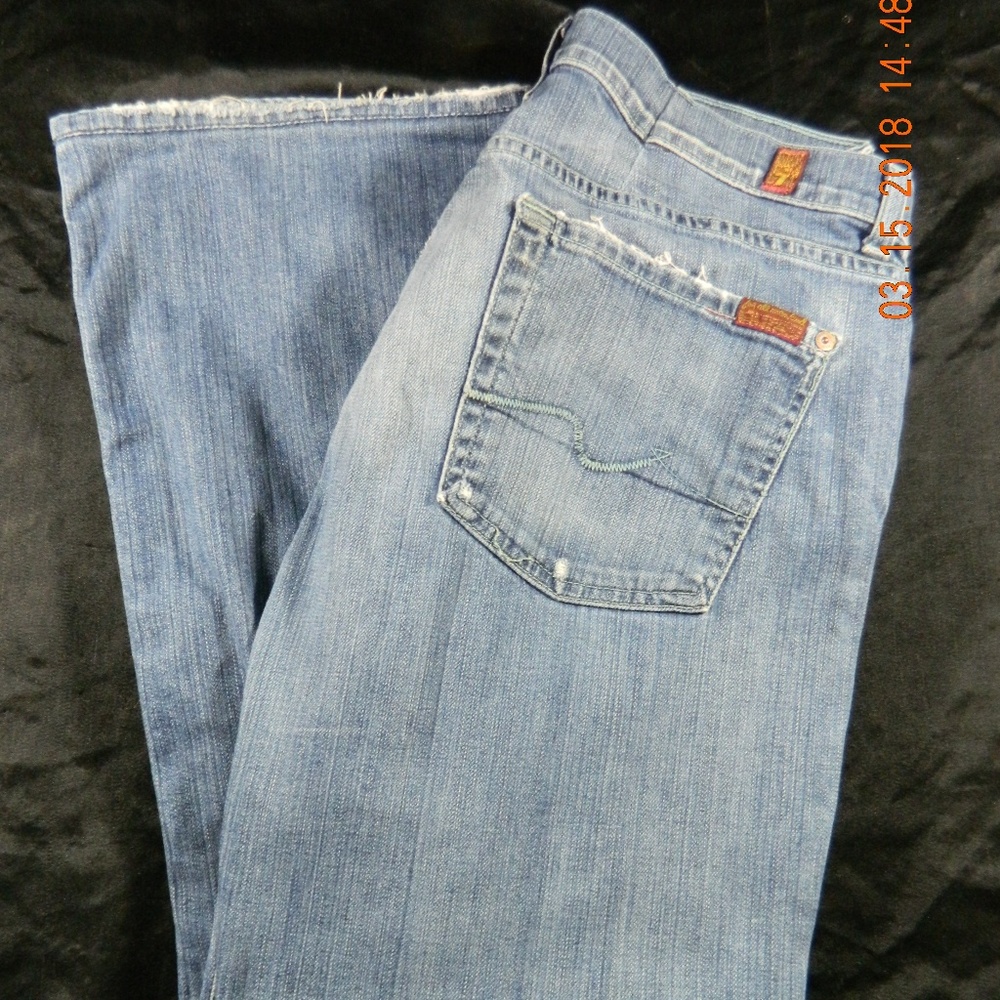 Men's 7 For All Mankind  Destroyed Medium Wash 33